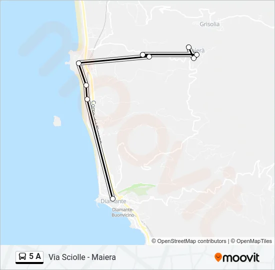 5 A Bus Line Map