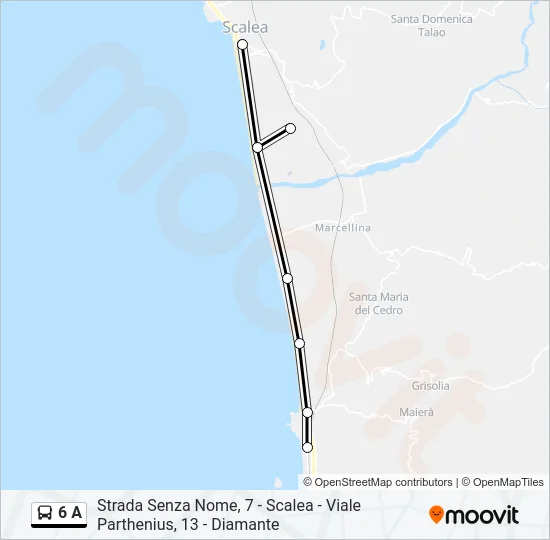 6 A Bus Line Map