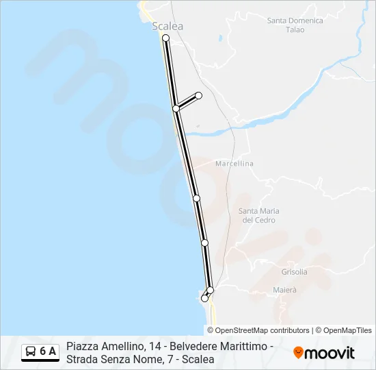6 A Bus Line Map