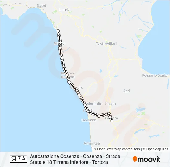 7 A Bus Line Map