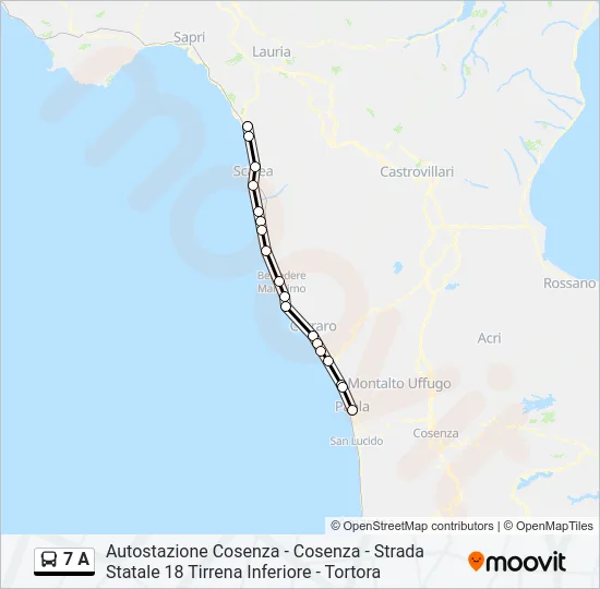 7 A Bus Line Map