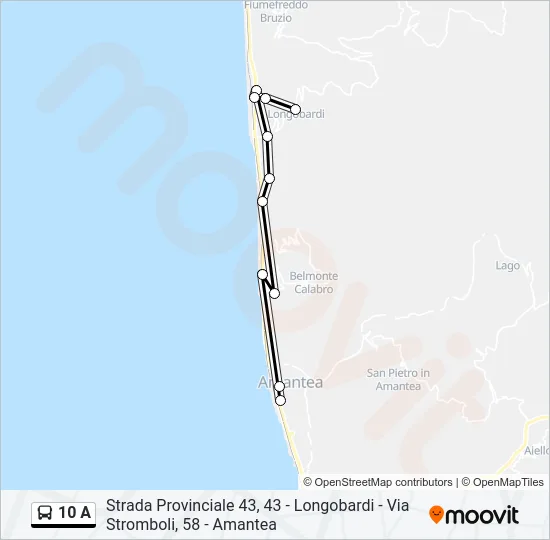 10 A Bus Line Map