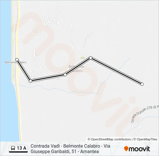 13 A Bus Line Map