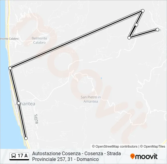 17 A Bus Line Map