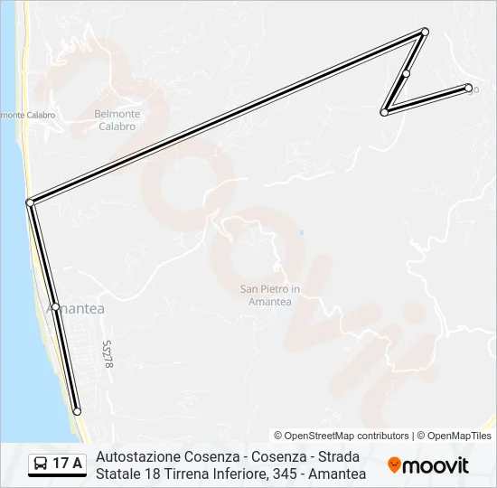 17 A Bus Line Map