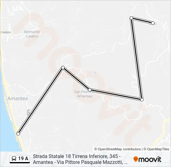 19 A Bus Line Map