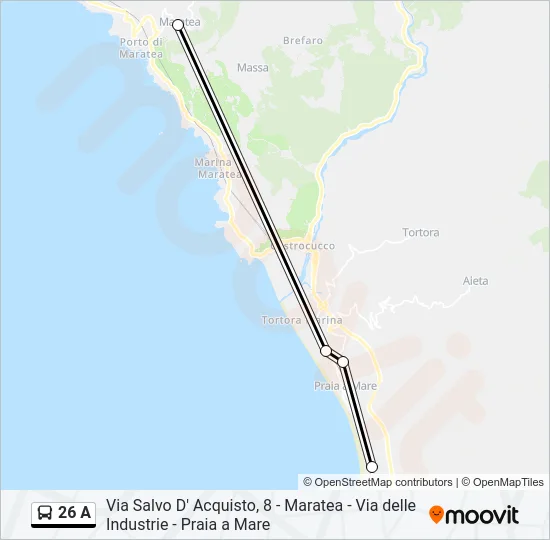 26 A Bus Line Map