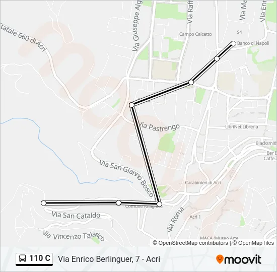110 C Bus Line Map
