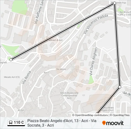 110 C Bus Line Map