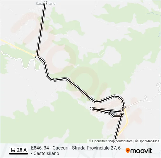 28 A Bus Line Map