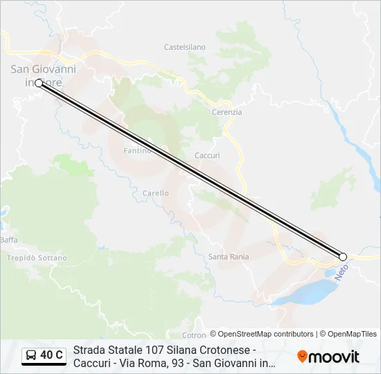 40 C Bus Line Map