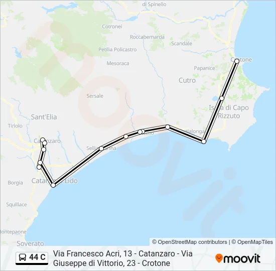 44 C Bus Line Map