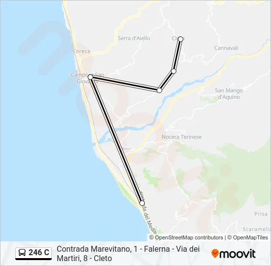 246 C Bus Line Map