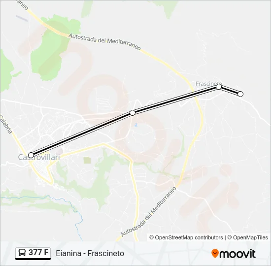 377 F Bus Line Map