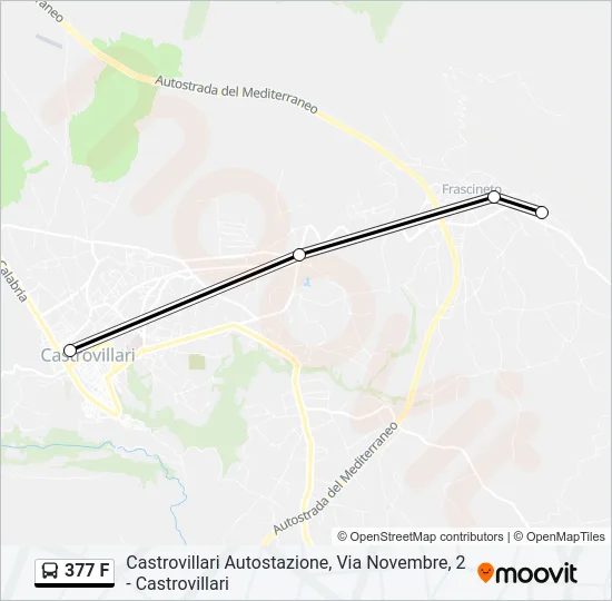 377 F Bus Line Map