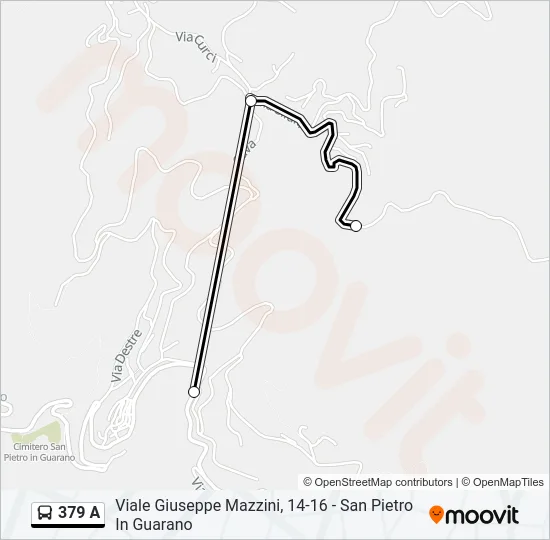 379 A Bus Line Map