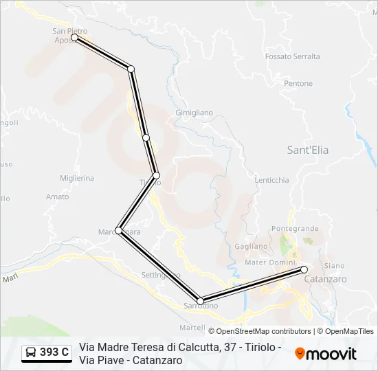 393 C Bus Line Map