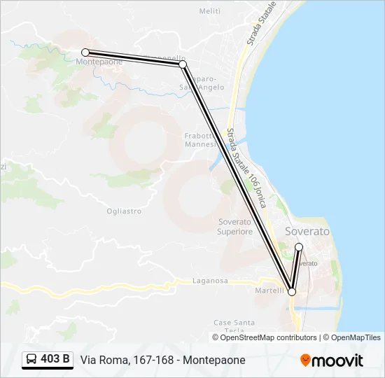 403 B Bus Line Map
