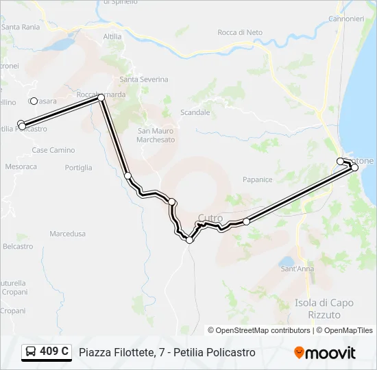 409 C Bus Line Map
