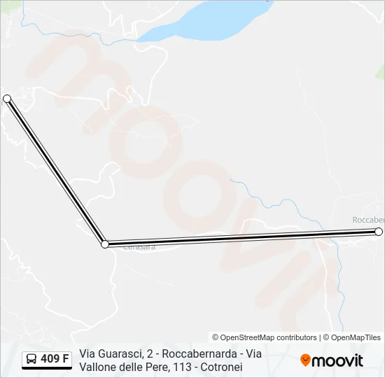 409 F Bus Line Map
