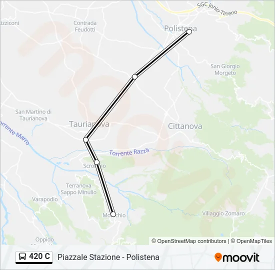 420 C Bus Line Map