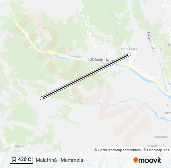 430 C Bus Line Map