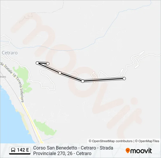 142 E Bus Line Map