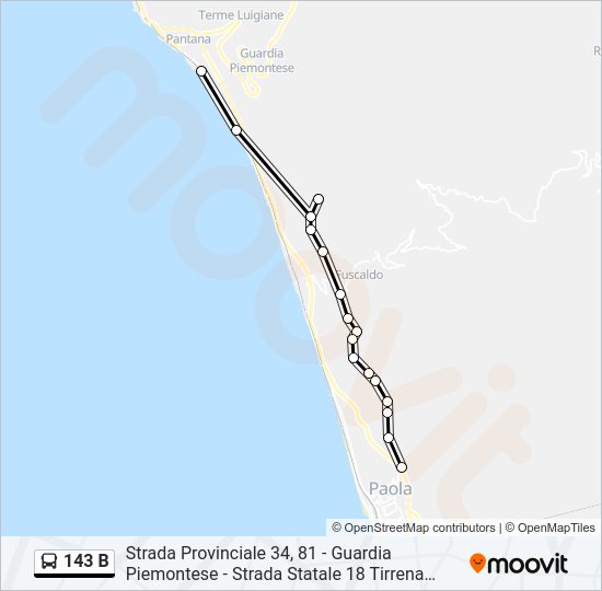 143 B Route: Schedules, Stops & Maps - Strada Provinciale 34, 81 ...