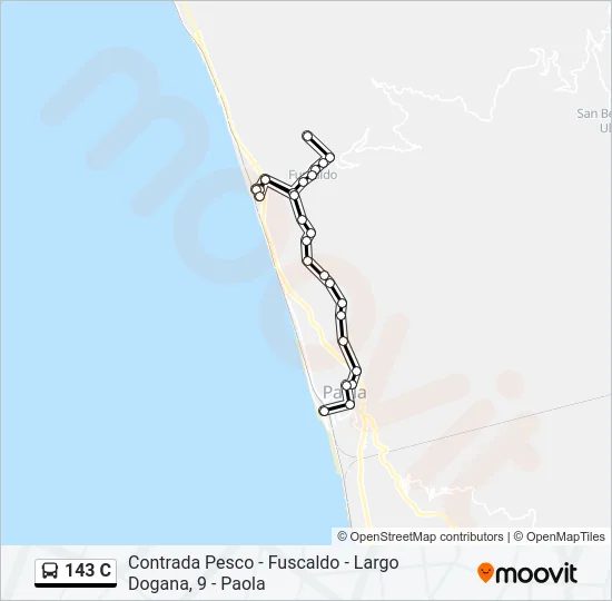 143 C Bus Line Map