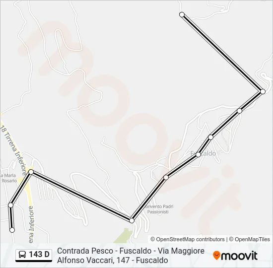 143 D Bus Line Map