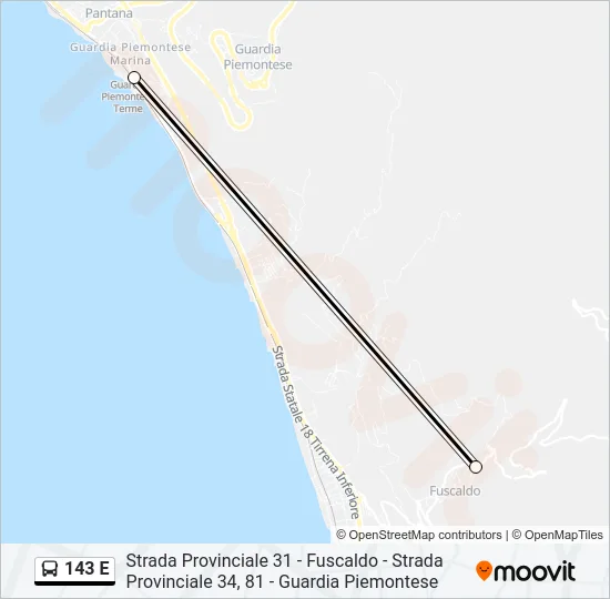 143 E Bus Line Map