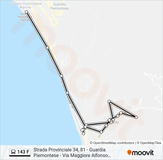 143 F Bus Line Map