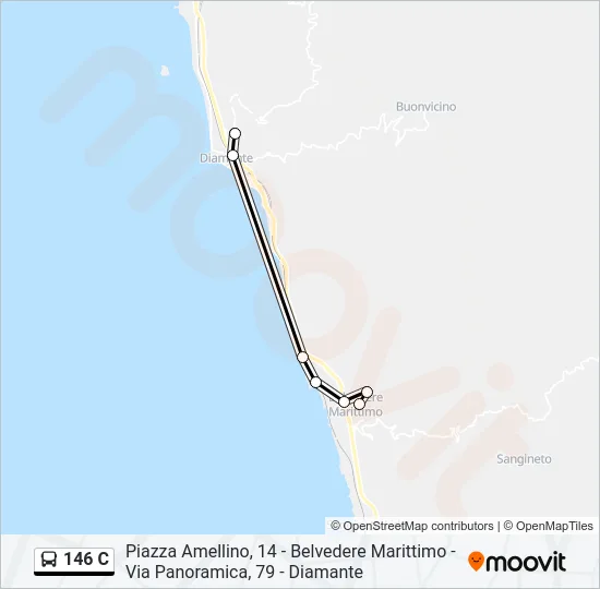 146 C Bus Line Map