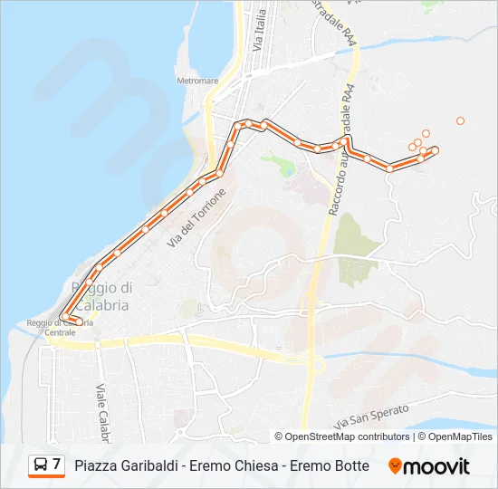 7 Bus Line Map