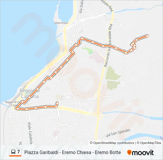 7 Bus Line Map