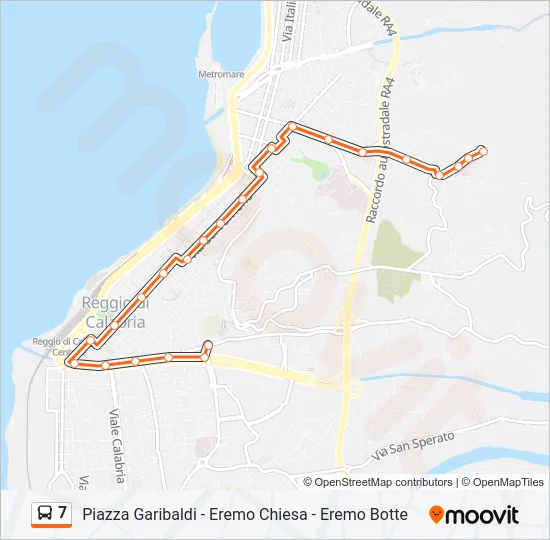7 Bus Line Map
