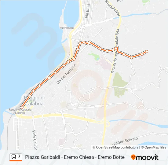 7 Bus Line Map