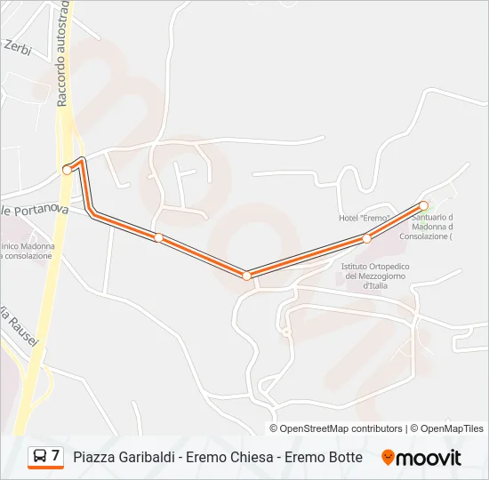 7 Bus Line Map