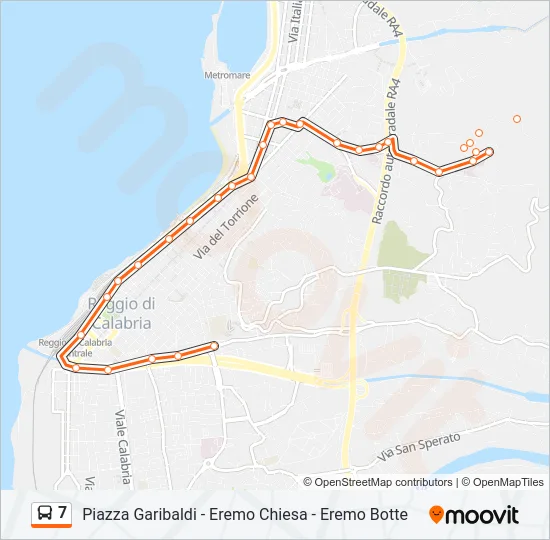 7 Bus Line Map