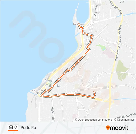 C Bus Line Map
