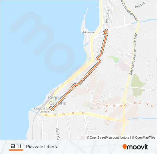 11 Bus Line Map