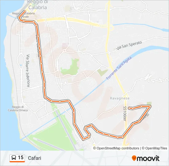15 Bus Line Map
