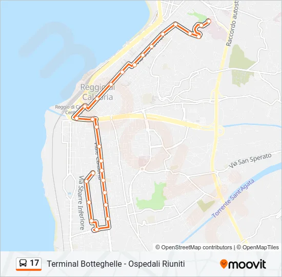 17 Bus Line Map