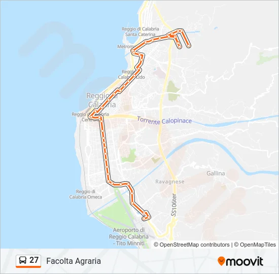 27 Bus Line Map