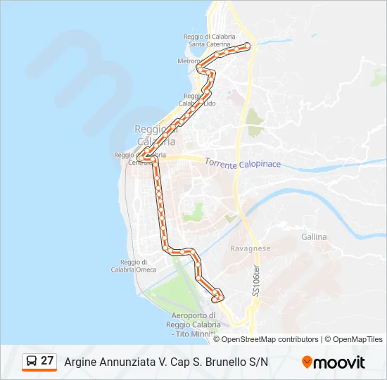 27 Bus Line Map