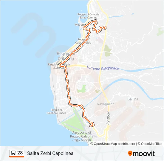 28 Bus Line Map