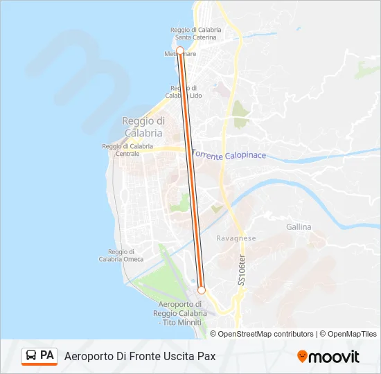PA Bus Line Map