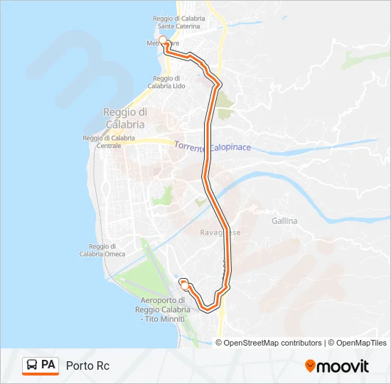 PA Bus Line Map