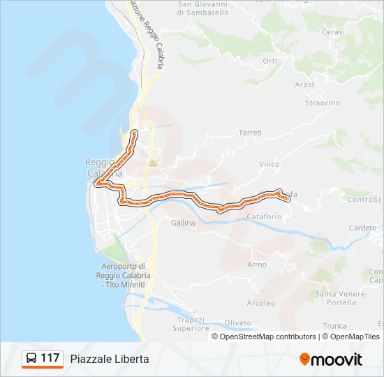 117 Bus Line Map