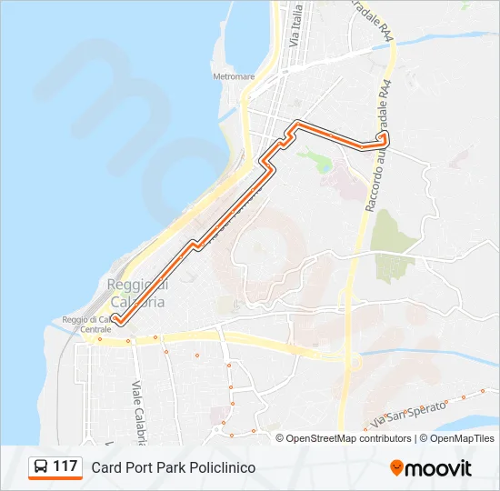 117 Bus Line Map